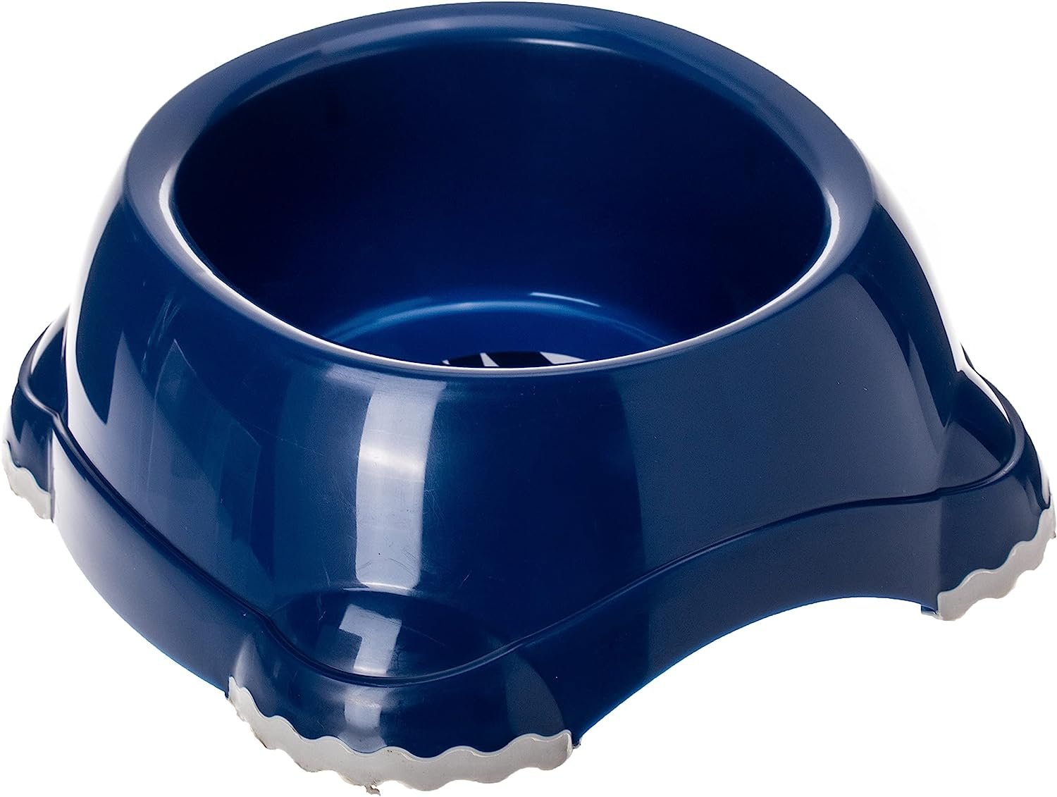 Blue plastic 2024 dog bowl